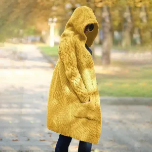 Women's Long Hooded Jacket by Lynda