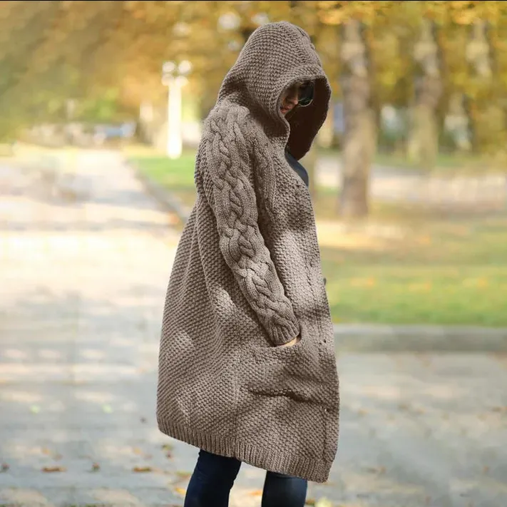 Women's Long Hooded Jacket by Lynda
