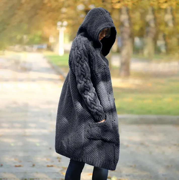 Women's Long Hooded Jacket by Lynda