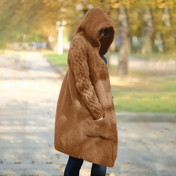 Women's Long Hooded Jacket by Lynda