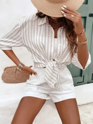 Women's Seraphina striped blouse - Classic and modern