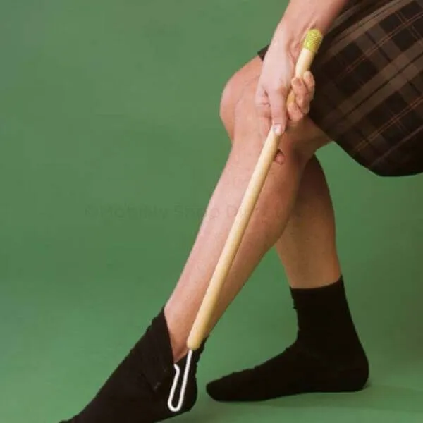 Wood Dressing Stick with Hook