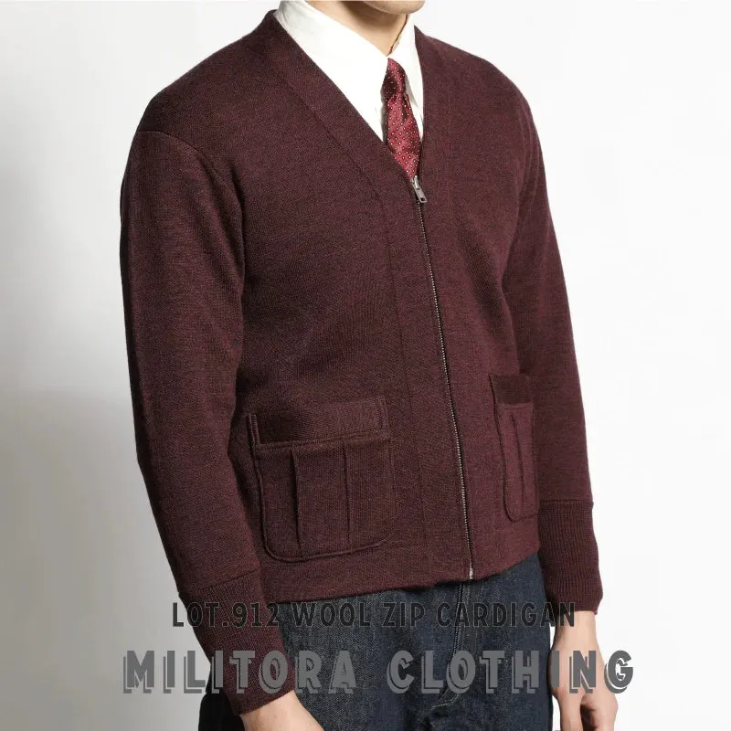 Wool Zip Cardigan