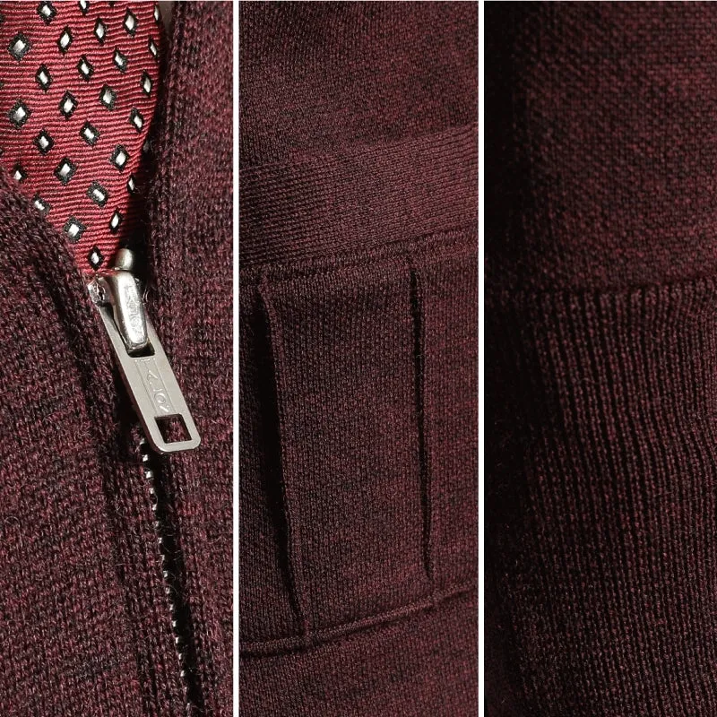 Wool Zip Cardigan