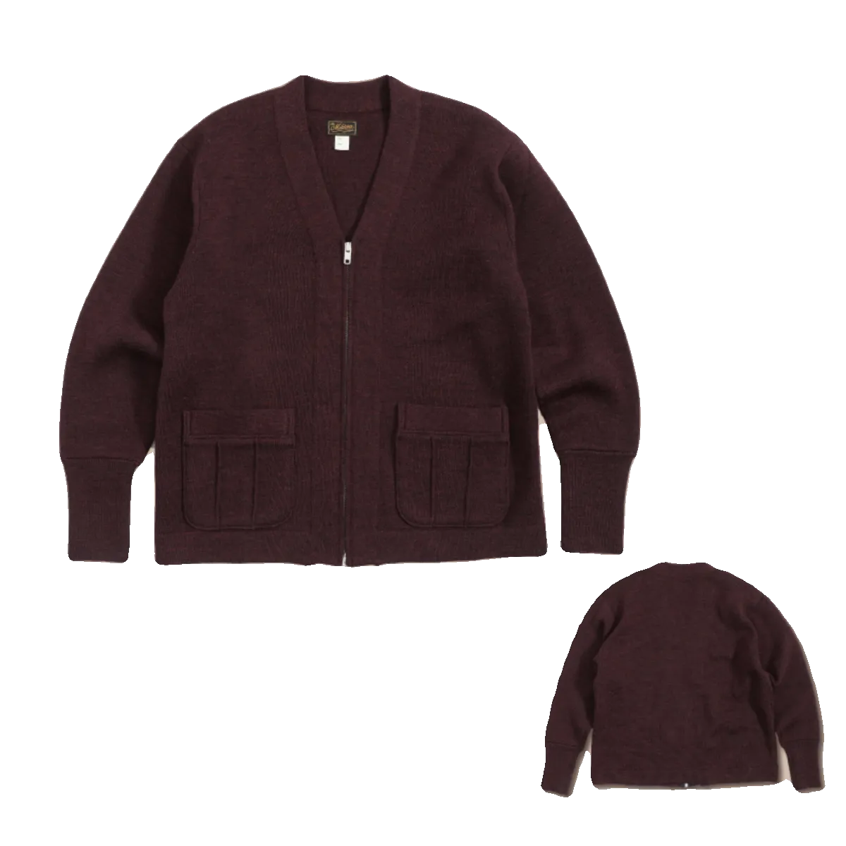 Wool Zip Cardigan