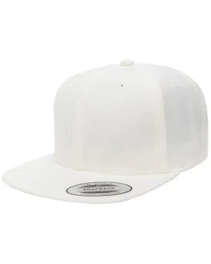 Yupoong 6-Panel Structured Flat Visor Cap | Natural