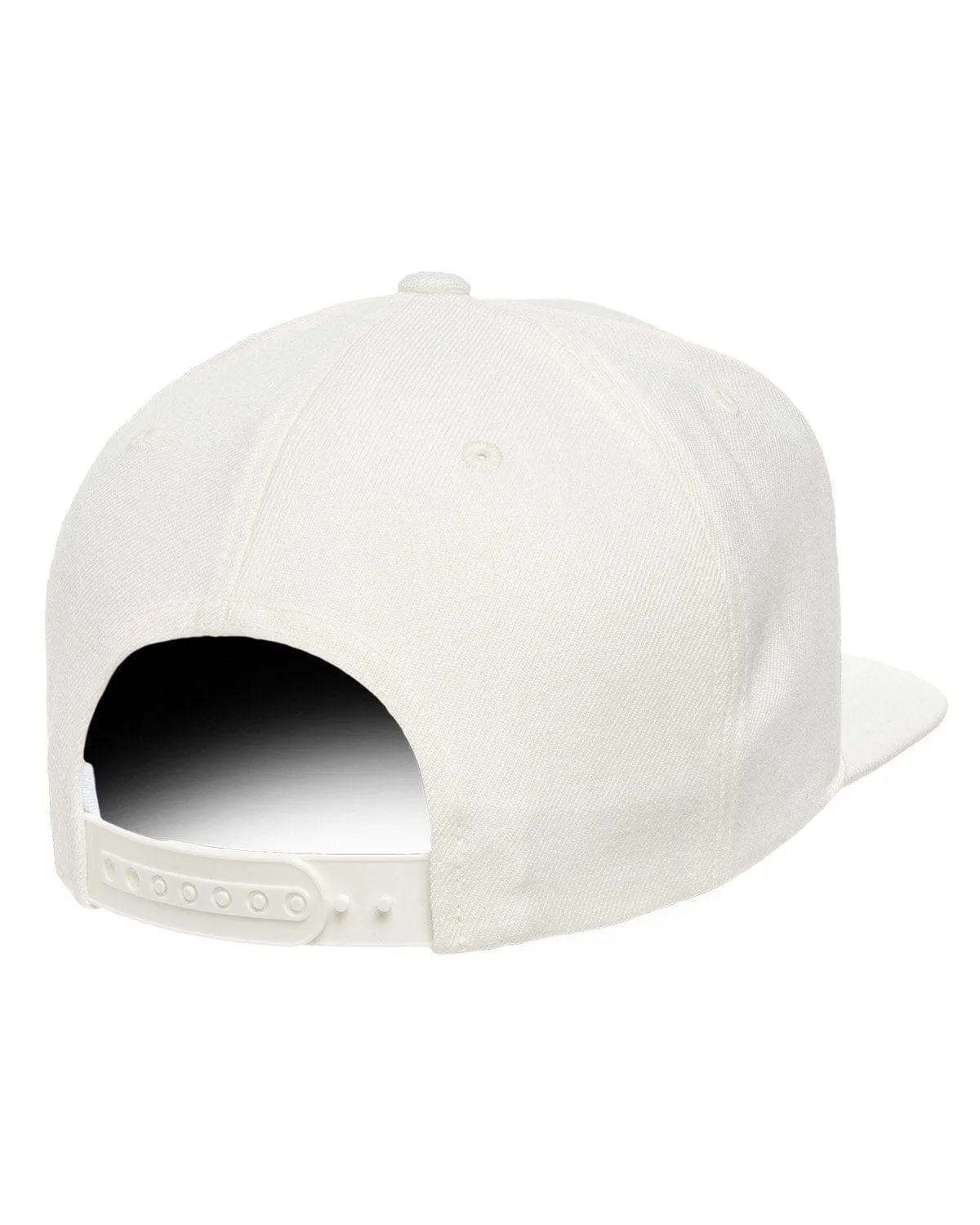 Yupoong 6-Panel Structured Flat Visor Cap | Natural